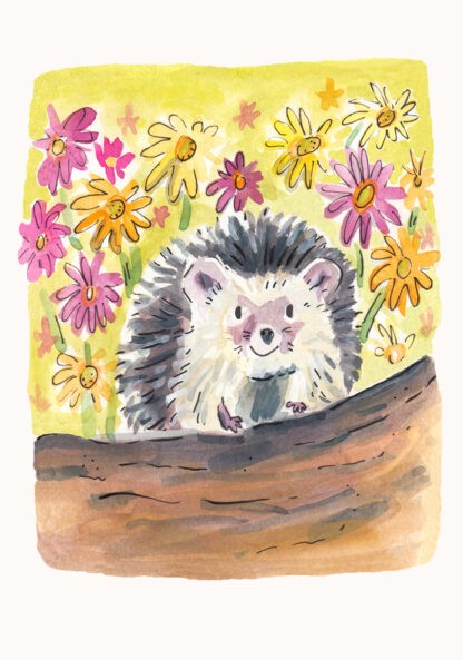 Badger and Hedgehog Pack of 6 Blank Greetings Cards - Image 3