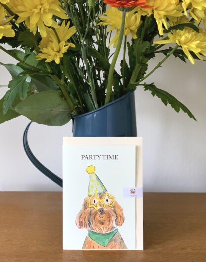 Party Time Cockapoo Birthday Greetings Card - Image 3