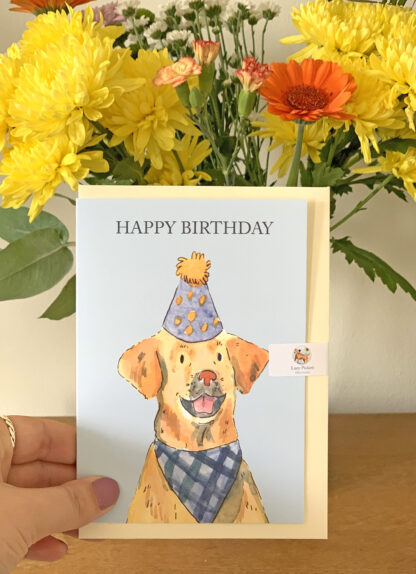 Happy Birthday Party Dog Labrador Greetings Card - Image 2