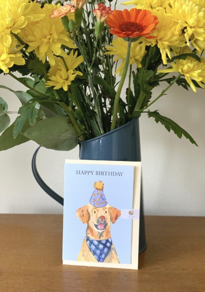 Happy Birthday Party Dog Labrador Greetings Card - Image 3