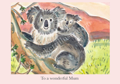 Koala Wonderful Mum Greetings Card - Image 4