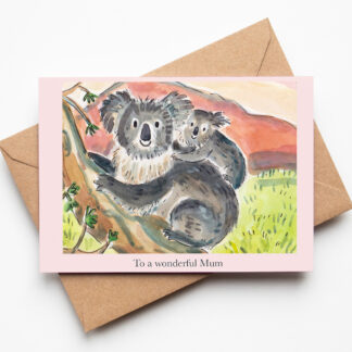 Koala Wonderful Mum Greetings Card