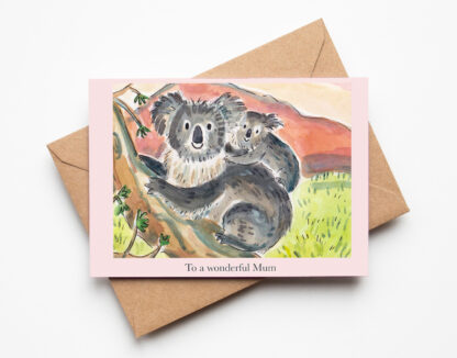 Koala Wonderful Mum Greetings Card