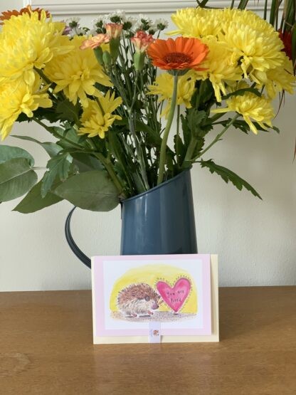 You are Loved Hedgehog Greetings Card - Image 3