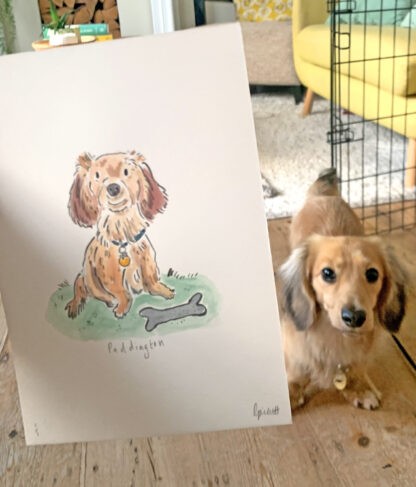 Simple Hand-Painted Personalised Pet Portrait - Image 4