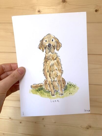 Simple Hand-Painted Personalised Pet Portrait - Image 6