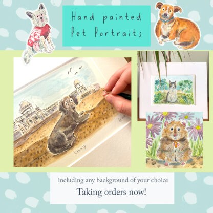 Original Hand-Painted Detailed Pet Portraits - Image 3